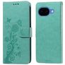 Mobigear Flowers Housse Google Pixel 10a Etui Porte-Monnaie - Vert