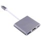Mobigear - Hub USB-C vers HDMI / USB-A / USB-C - Gris