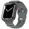 Mobigear Sport Armor Bracelet Silicone Apple Watch Fermeture à clou et passant - 49/46/45/44 mm - Gris