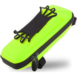 Mobigear Zipper Bag Support Vélo Cadre de vélo Pince Universel - 6.5 Pouces - Jaune