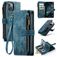 Caseme C30 Housse iPhone 14 Plus Etui Porte-Monnaie - Bleu