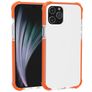Mobigear Full Bumper Coque iPhone 12 Pro Max Coque arrière Rigide Anti-Chocs - Transparent / Orange