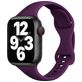 Mobigear Sport Slim Bracelet Silicone Apple Watch Fermeture à clou et passant - 42/41/40/38 mm - Violet