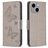 Mobigear Butterfly Housse iPhone 15 Plus Etui Porte-Monnaie - Gris