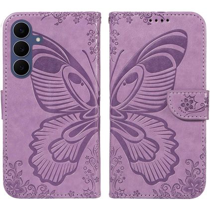 Mobigear Butterfly Housse Samsung Galaxy S26 FE Etui Porte-Monnaie - Violet