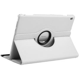 Mobigear DuoStand Coque Huawei MediaPad T5 10.1 Etui Rotatif - Blanc