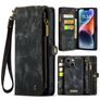 Caseme 008 Housse iPhone 15 Etui avec Coque Détachable Porte-Monnaie - Noir
