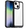 Mobigear Crystal Coque iPhone 14 Plus Coque arrière Rigide - Transparent / Noir