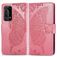 Mobigear Butterfly Housse Huawei P40 Pro Etui Porte-Monnaie - Rose