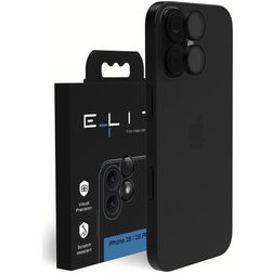 Elite iPhone 16 Plus Verre trempé Protection objectif caméra - Compatible coque - Noir