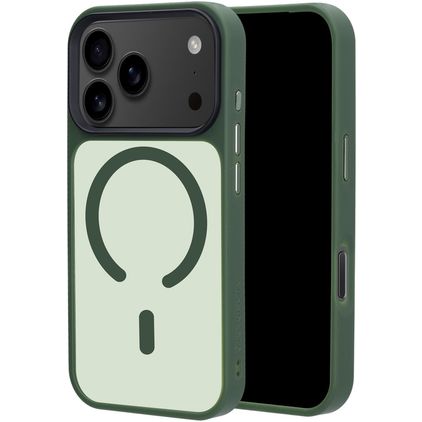 Mobiparts Hardcover Coque iPhone 18 Pro MagSafe Coque arrière Rigide - Satin Green