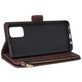 Mobigear Zipper Housse Samsung Galaxy A71 Etui Porte-Monnaie - Marron