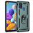 Mobigear Armor Ring Samsung Galaxy A21s Plastique rigide Coque arrière Antichoc avec bague de maintien - Vert