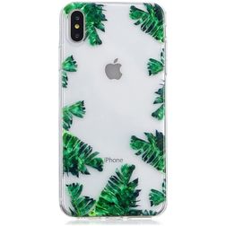Mobigear Design Coque iPhone XS Max Coque arrière en TPU Souple - Feuille de banane