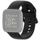 Mobigear Sport Buckle Bracelet Silicone Fitbit Versa 2 Fermeture boucle ardillon - Noir