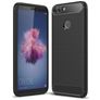 Mobigear Brushed Slim Coque Huawei P Smart (2018) Coque arrière en TPU Souple - Noir