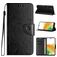 Mobigear Flowers Housse Samsung Galaxy A55 Etui Porte-Monnaie - Noir