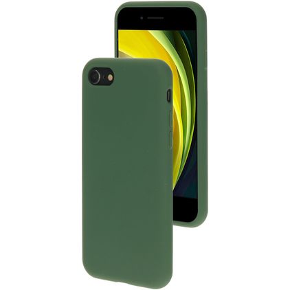 Mobiparts Coque iPhone SE (2022) Coque arrière en Silicone - Forest Green