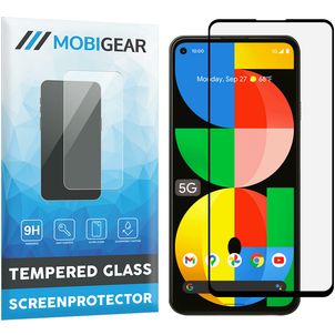 Mobigear Premium Google Pixel 5a 5G Verre trempé Protection d'écran - Compatible Coque - Noir