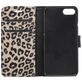 Mobigear Leopard Housse iPhone SE (2020) Etui Porte-Monnaie - Marron