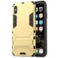 Mobigear Armor Stand Coque iPhone XS Max Coque arrière Rigide Anti-Chocs avec Support Amovible - Or
