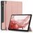 Mobigear Tri-Fold Coque Samsung Galaxy Tab S9 Plus Etui + Porte-crayon - Rose doré