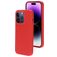 Mobiparts Coque iPhone 14 Pro Coque arrière en Silicone - Scarlet Red