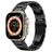Mobigear Amsterdam Bracelet Acier Apple Watch Fermeture boucle déployante - 42/41/40/38 mm - Noir