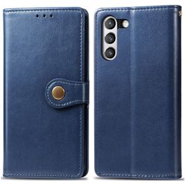 Mobigear Snap Button Housse Samsung Galaxy S21 FE Etui Porte-Monnaie - Bleu Mobigear Snap Button Housse Samsung Galaxy S21 FE Etui Porte-Monnaie - Bleu