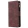 Mobigear Zipper Housse Samsung Galaxy S10 Lite Etui Porte-Monnaie - Marron