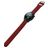 Mobigear Bumpy Bracelet Silicone Smartwatch Fermeture boucle ardillon - Connexion universelle de 22 mm - Bordeaux