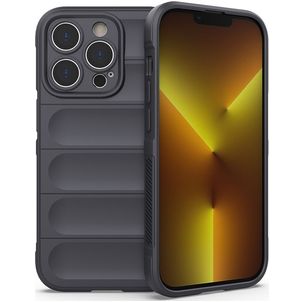 Mobigear Bumpy Coque iPhone 14 Pro Coque arrière en TPU Souple - Charcoal