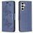 Mobigear Butterfly Housse Samsung Galaxy S23 FE Etui Porte-Monnaie - Bleu