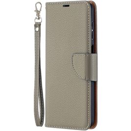 Mobigear Excellent Housse Samsung Galaxy A12 Etui Porte-Monnaie - Gris