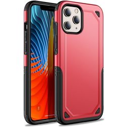 Mobigear Slim Armor Coque iPhone 12 Pro Max Coque arrière Rigide Anti-Chocs - Rouge