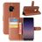 Mobigear Classic Housse Samsung Galaxy A8 (2018) Etui Porte-Monnaie - Cognac