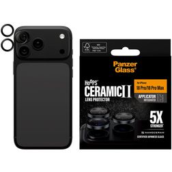 PanzerGlass Ceramic Hoops iPhone 18 Pro Verre trempé Protection objectif caméra - Compatible coque - Noir