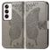 Mobigear Butterfly Housse OPPO Reno 12 Pro Etui Porte-Monnaie - Gris