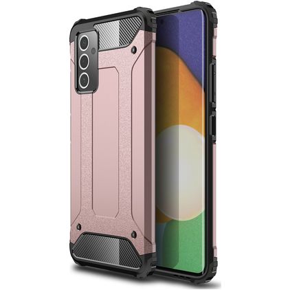 Mobigear Outdoor Coque Samsung Galaxy A82 5G Coque arrière Rigide Anti-Chocs - Rose doré