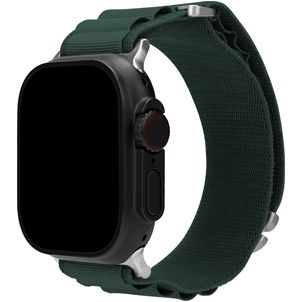 Mobilize Alpine Bracelet Nylon Apple Watch Fermeture boucle ardillon - 42/41/40/38 mm - Vert foncé