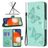 Mobigear Butterfly Housse Samsung Galaxy A13 4G Etui Porte-Monnaie - Turquoise