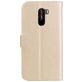 Mobigear Roses Housse Xiaomi Pocophone F1 Etui Porte-Monnaie - Or