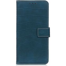 Mobigear Croco Housse Google Pixel 6a Etui Porte-Monnaie - Vert