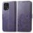Mobigear Clover Housse OPPO Find X5 Pro Etui Porte-Monnaie - Violet