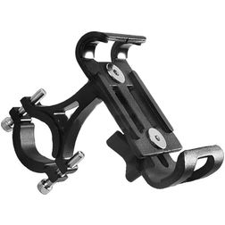 Mobigear Alloy Fixing Support Vélo / Moto Guidon Pince Universel - Noir