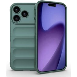 Mobigear Bumpy Coque iPhone 18 Pro Coque arrière en TPU Souple - Vert