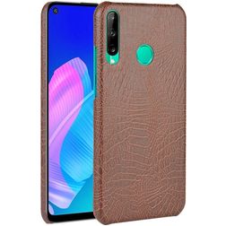 Mobigear Croco Coque Huawei P40 Lite E Coque arrière Rigide - Marron