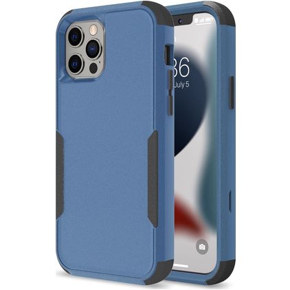 Mobigear Ultra Tough Coque iPhone 14 Pro Coque arrière Rigide Anti-Chocs - Bleu