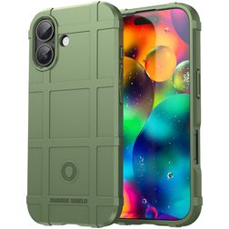 Mobigear Rugged Shield Coque iPhone 17 Coque arrière en TPU Souple Anti-Chocs - Vert