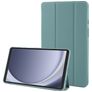 Mobigear Tri-Fold Gel Coque Samsung Galaxy Tab A9 (2023) Etui en TPU,Similicuir - Vert